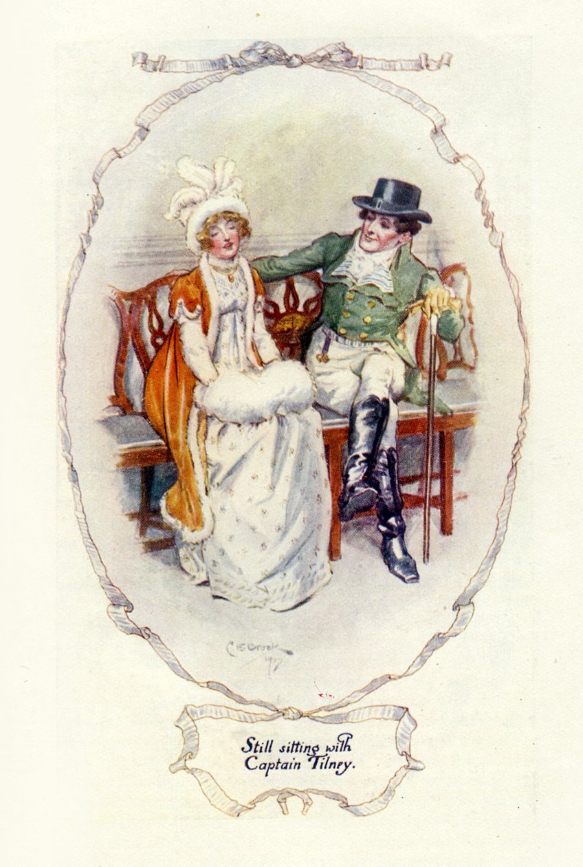 Még mindig Tilney kapitánnyal ül, 1907 (illusztráció) alkotó: Charles Edmund Brock