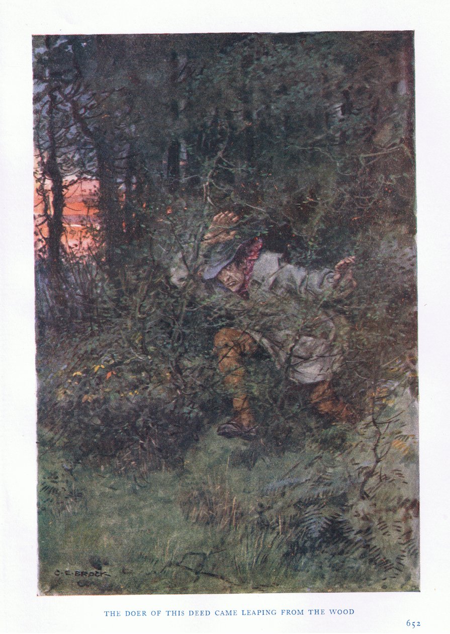 A cselekményt elkövető kiugrott a fából alkotó: Charles Edmund Brock