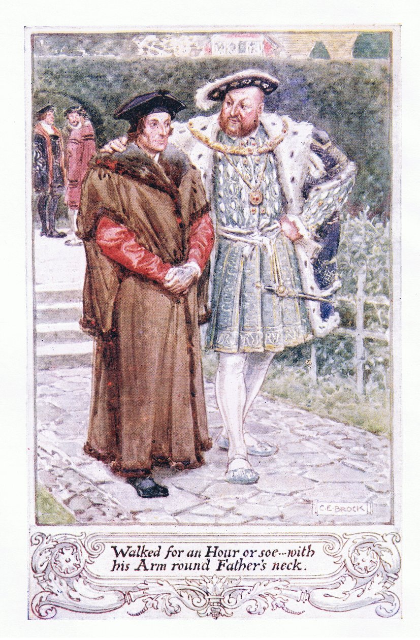 Sétált vagy egy órát..karjával az apja nyakában alkotó: Charles Edmund Brock