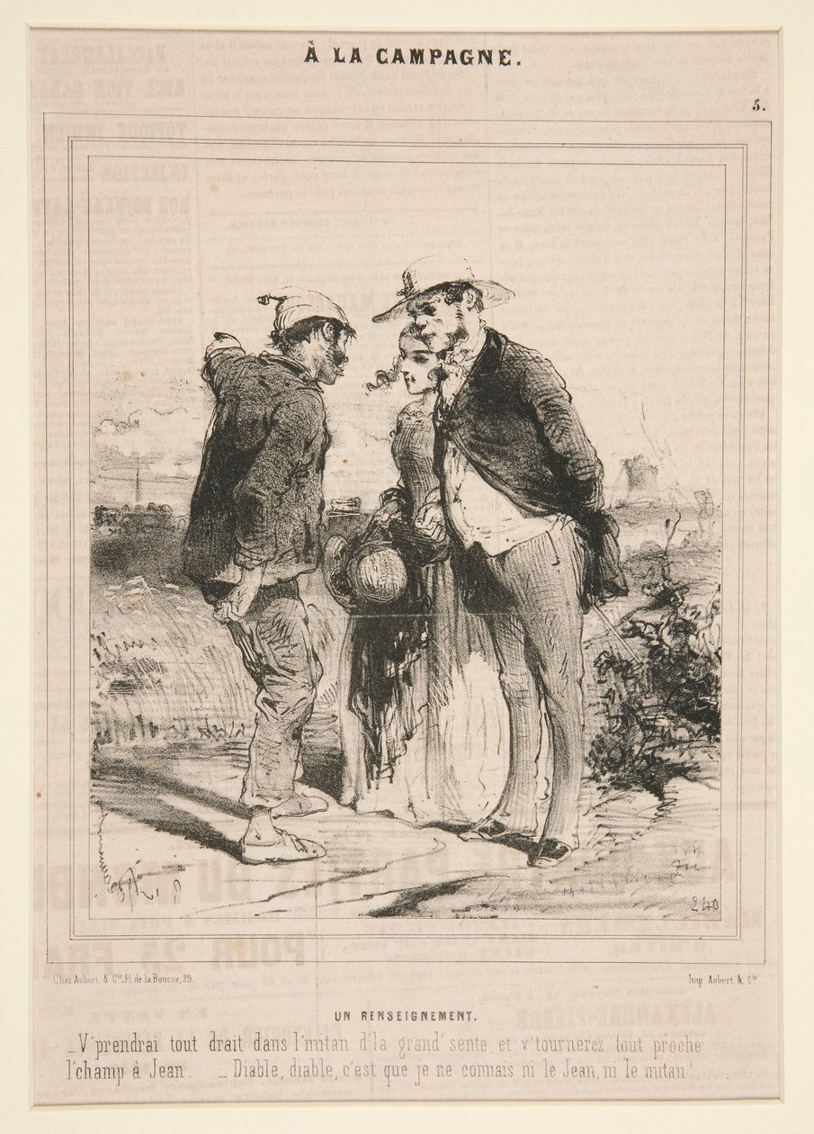 Intelligencia (Információ), az A la Campagne sorozatból alkotó: Charles Edouard de Beaumont