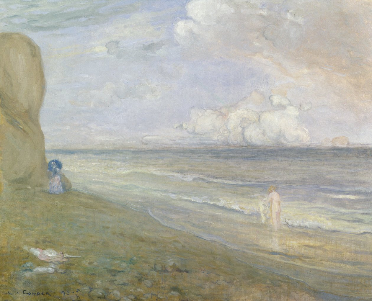 Cliffs, Dieppe alkotó: Charles Edward Conder