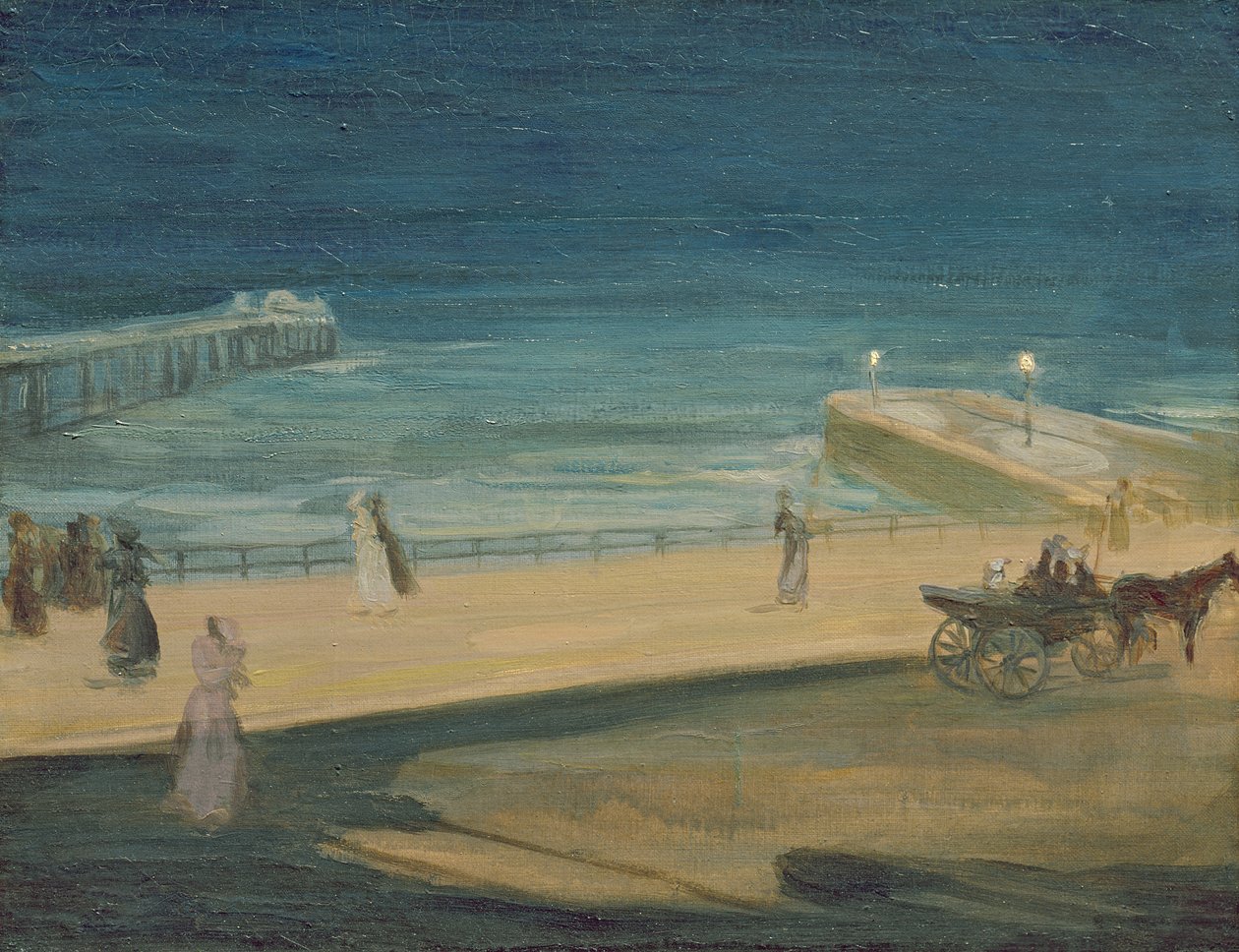A mólón, Brightonban alkotó: Charles Edward Conder