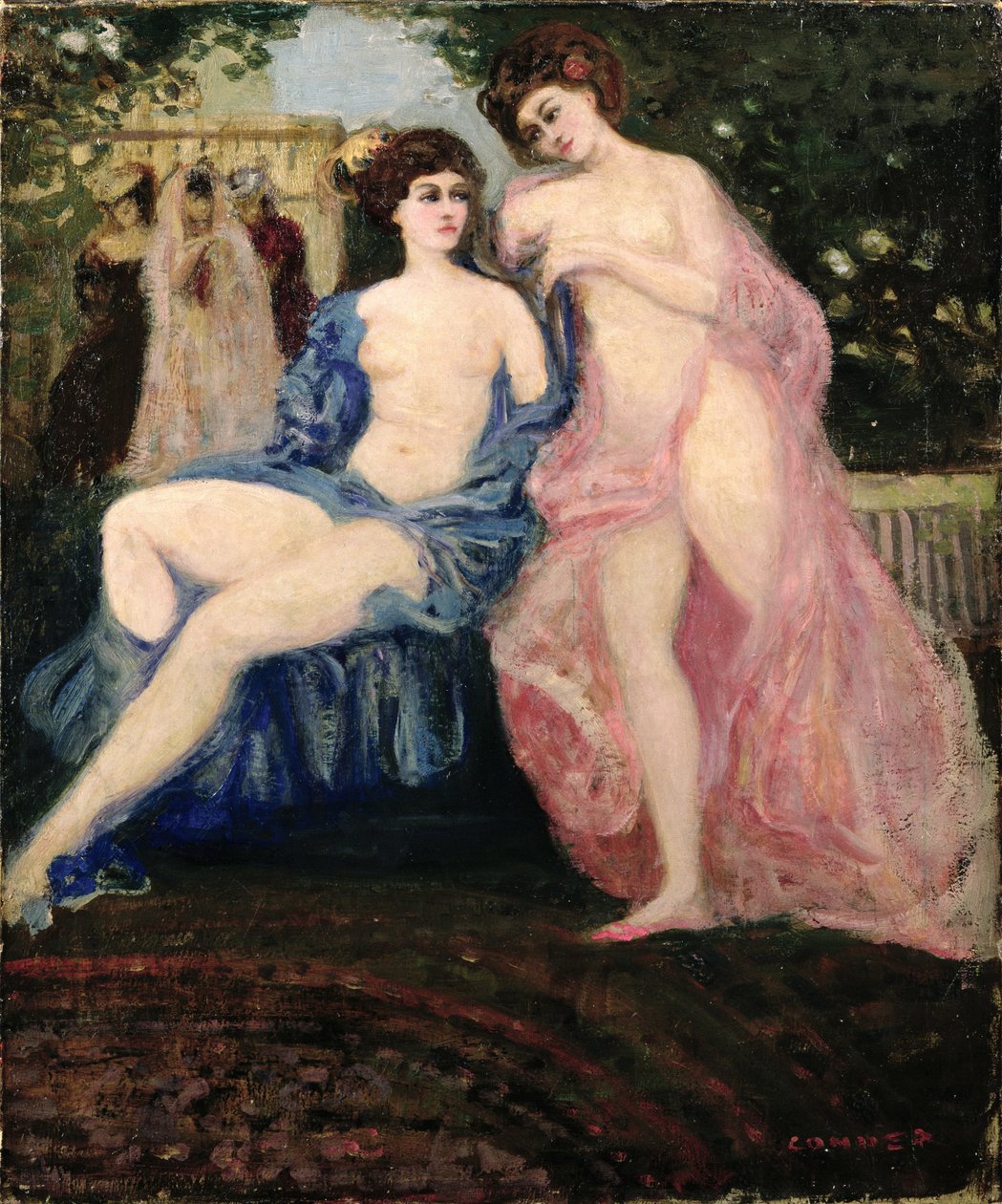 Két nő alkotó: Charles Edward Conder