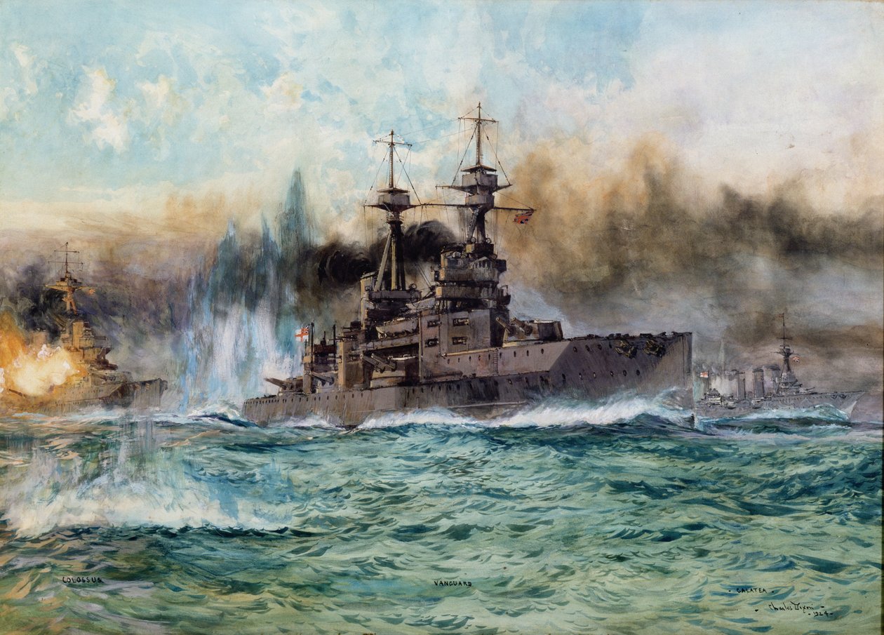 H.M.S. élcsapat a jütlandi csatában, 1924 alkotó: Charles Edward Dixon