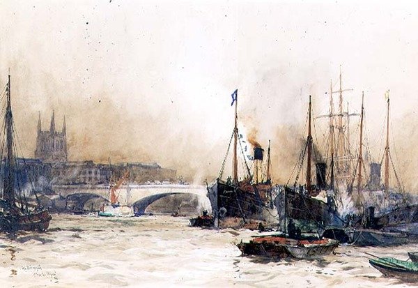 Off Billingsgate (wc) alkotó: Charles Edward Dixon
