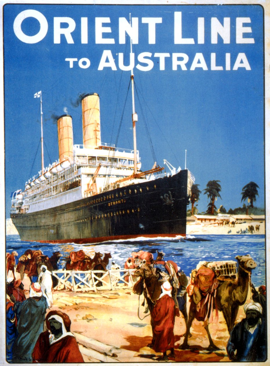 Orient Line Ausztráliába alkotó: Charles Edward Dixon
