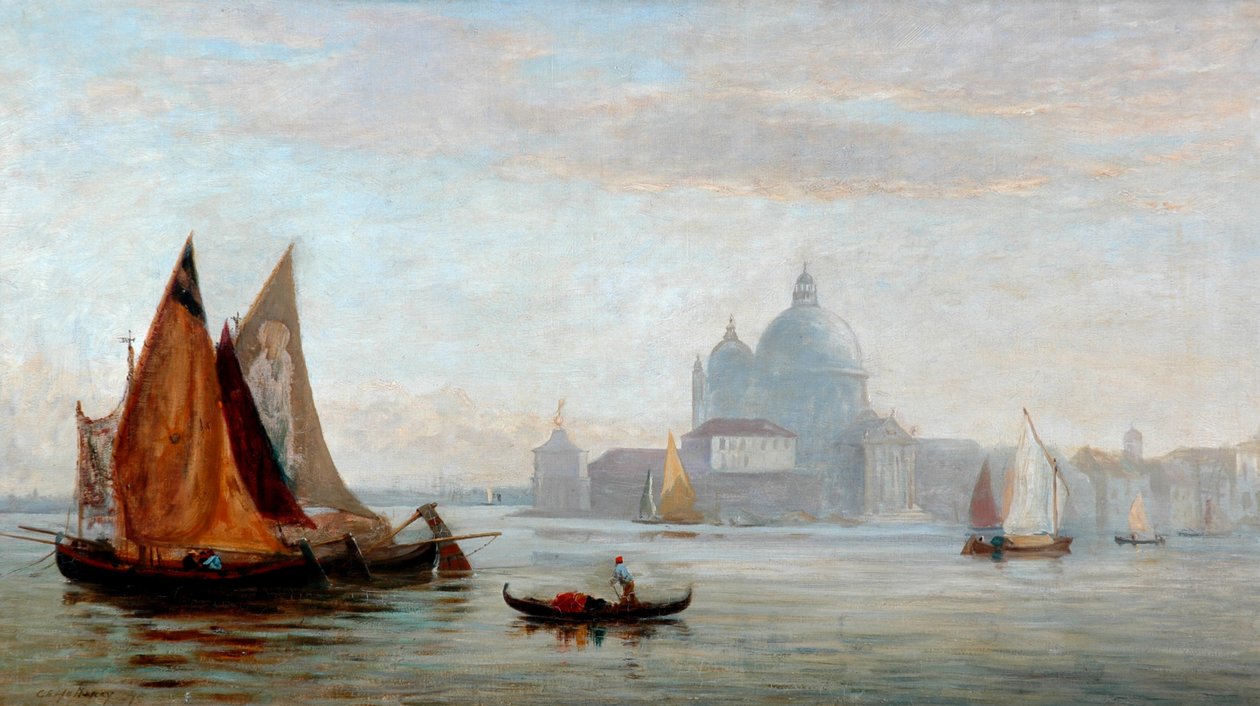 Santa Maria della Salute templom, Velence, 1875 alkotó: Charles Edward Holloway
