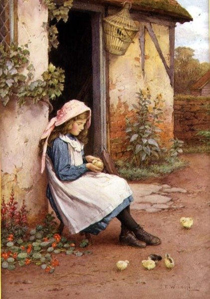 A kiscsaj (akvarell) alkotó: Charles Edward Wilson