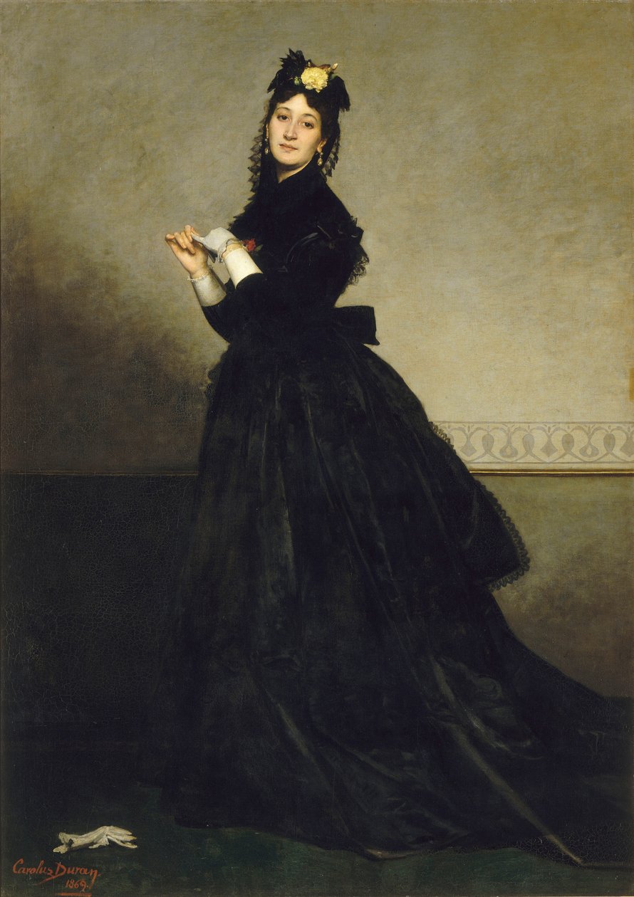 La Dame aux gants: A hölgy a kesztyűvel, 1869. alkotó: Charles Emile Auguste Carolus Duran