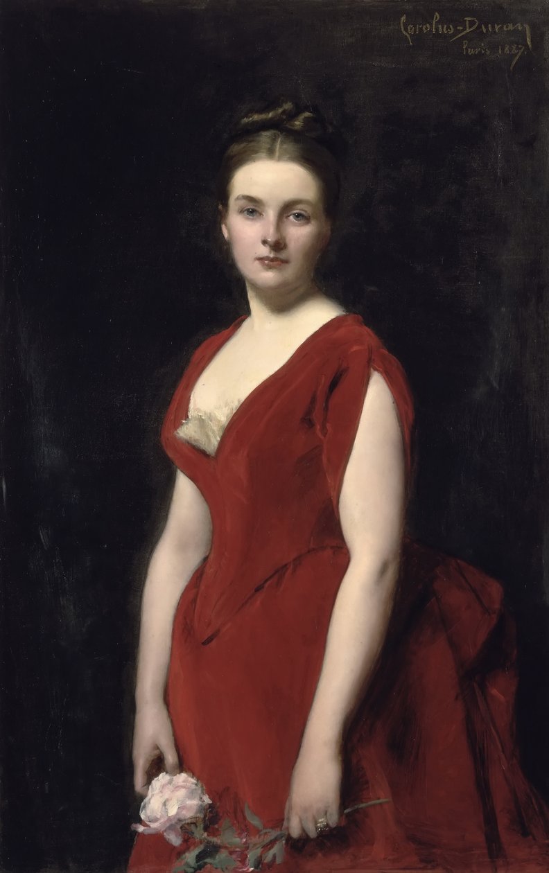 Anna Alekszandrovna Obolenszkaja grófnő portréja 1861-1917, 1887 alkotó: Charles Emile Auguste Carolus Duran