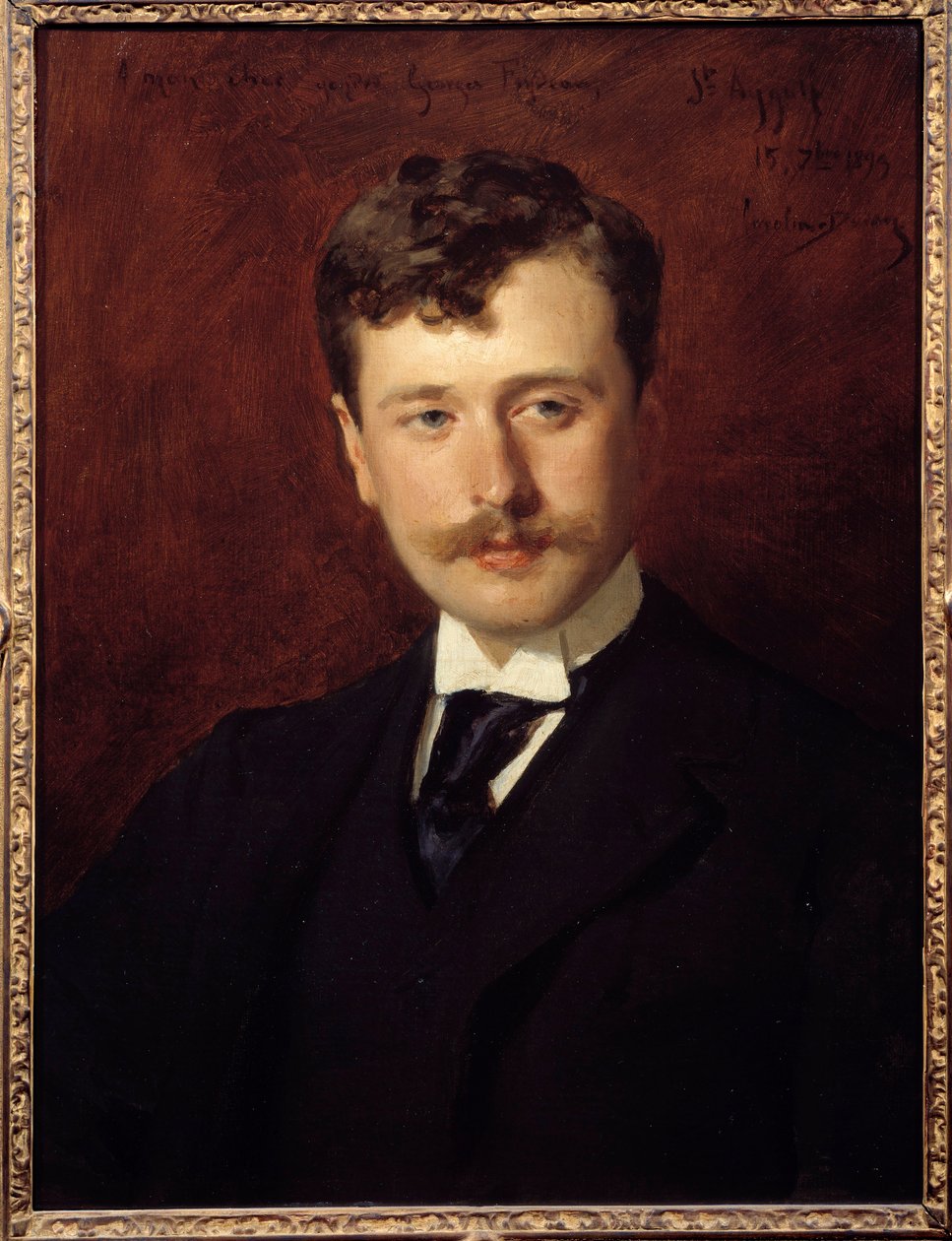 Georges Feydeau (1862 - 1921) drámaíró portréja. Emile Auguste Carolus Duran (1837-1917) festménye alkotó: Charles Emile Auguste Carolus Duran