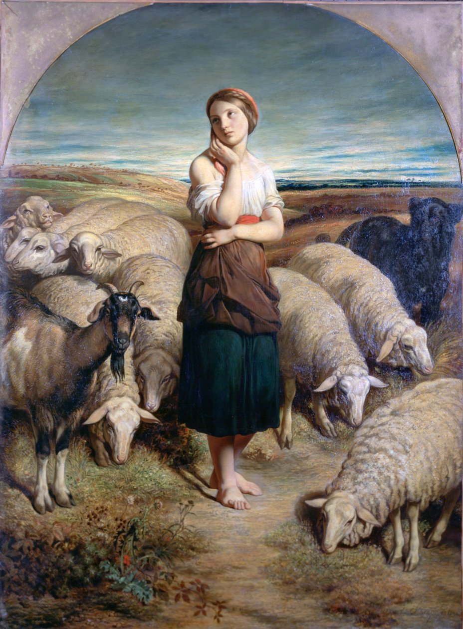 Saint Genevieve, C1810-1880 alkotó: Charles Emile Callande de Champmartin