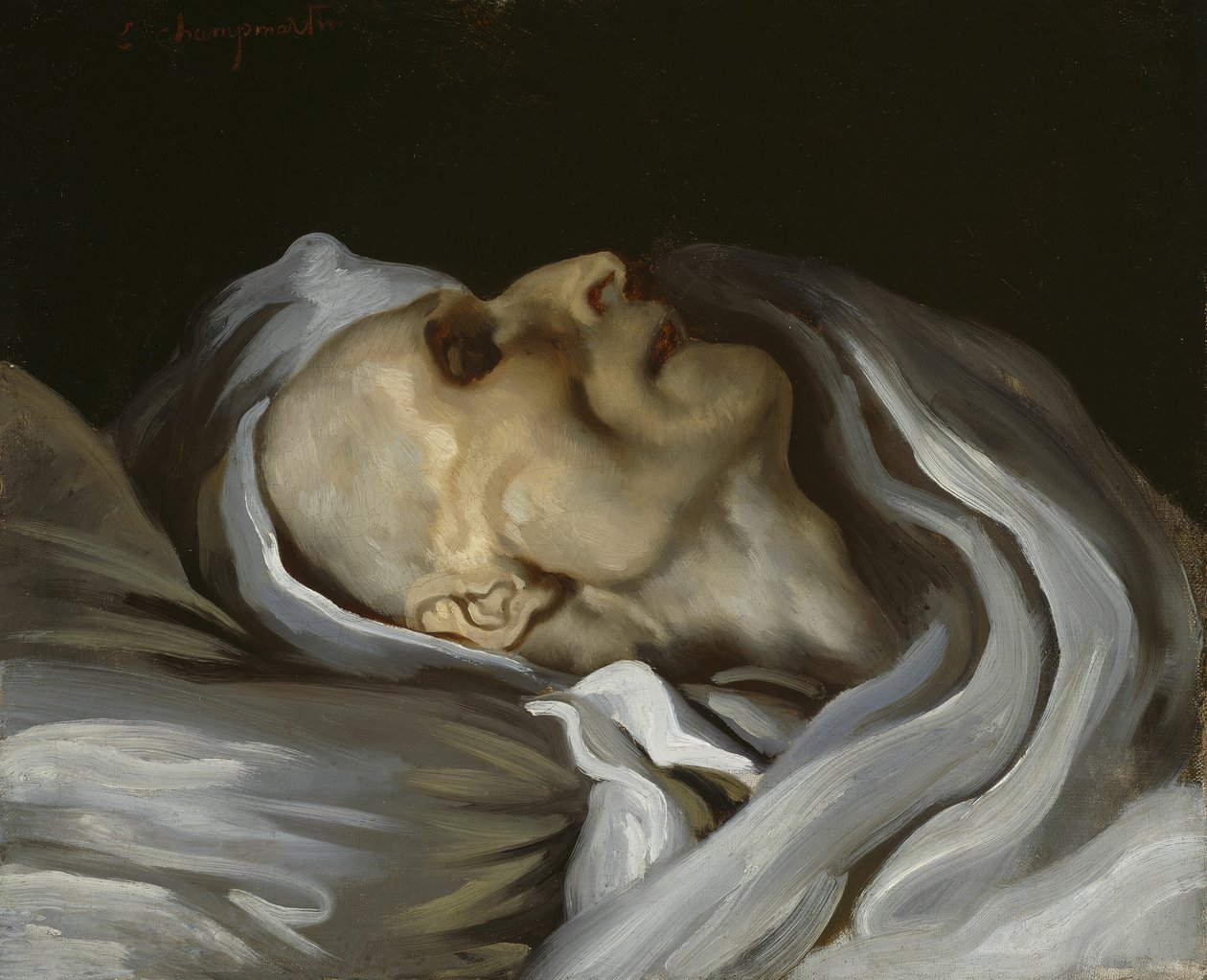 Théodore Géricault a halálos ágyán, 1824. alkotó: Charles Emile Callande de Champmartin