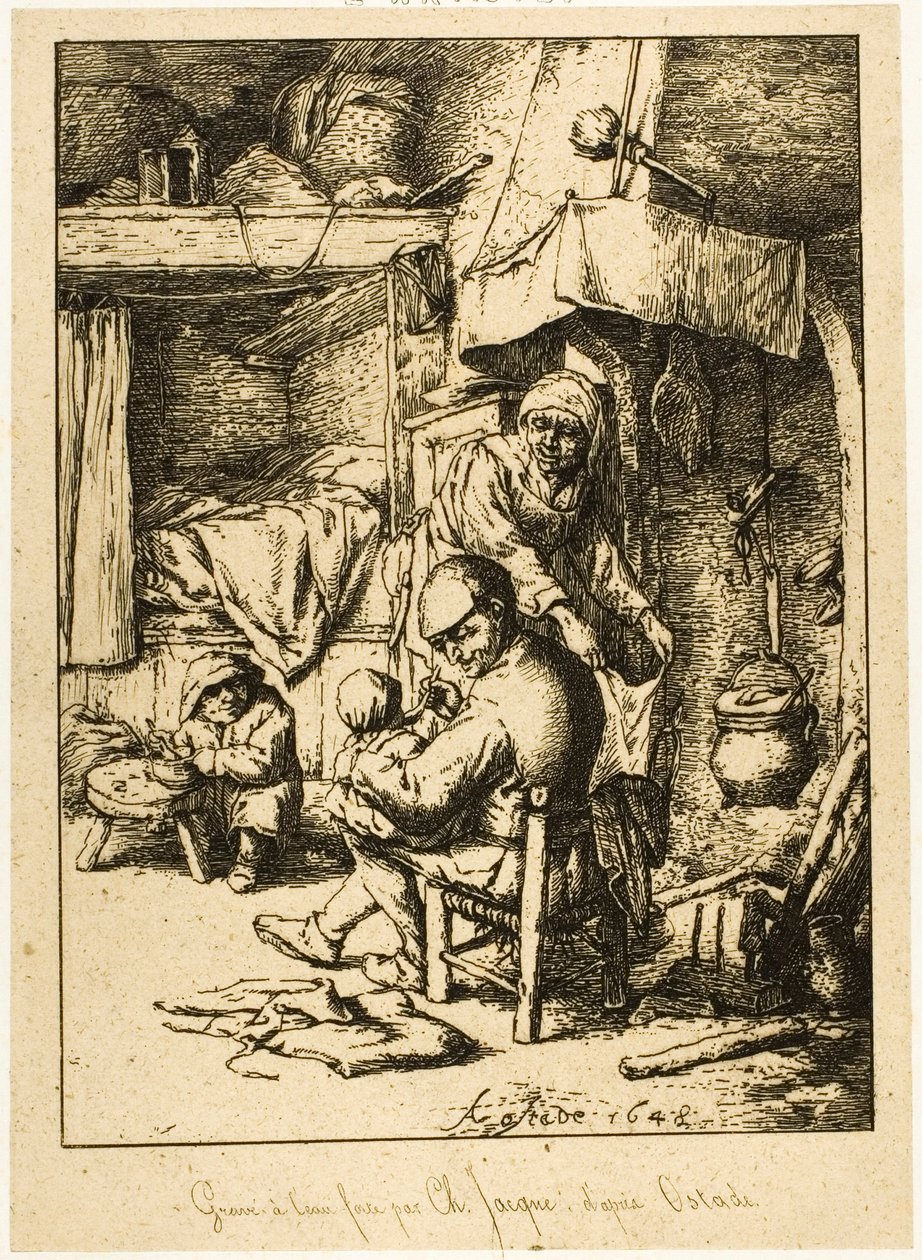 Egy apa és családja alkotó: Charles Emile Jacque