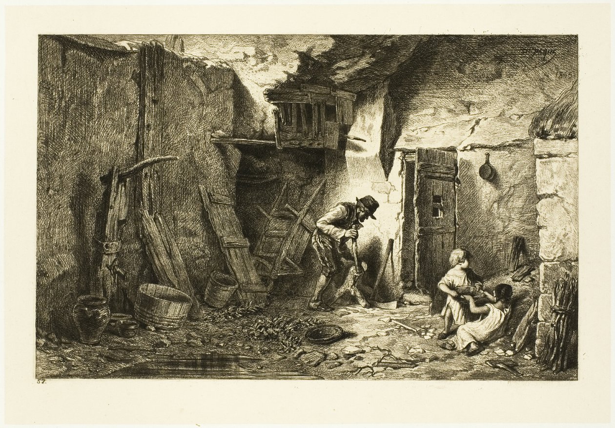 Udvar alkotó: Charles Emile Jacque