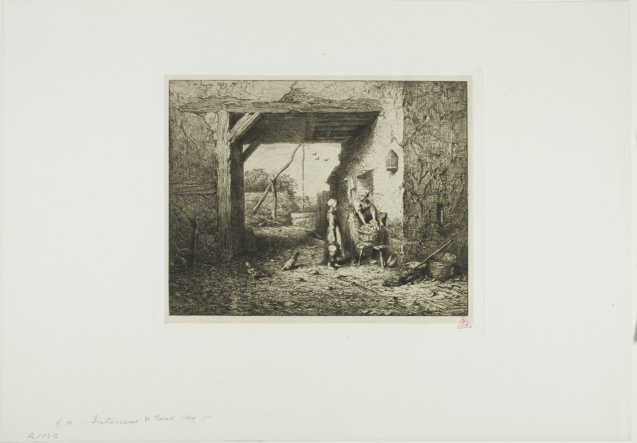 Udvar belső alkotó: Charles Emile Jacque