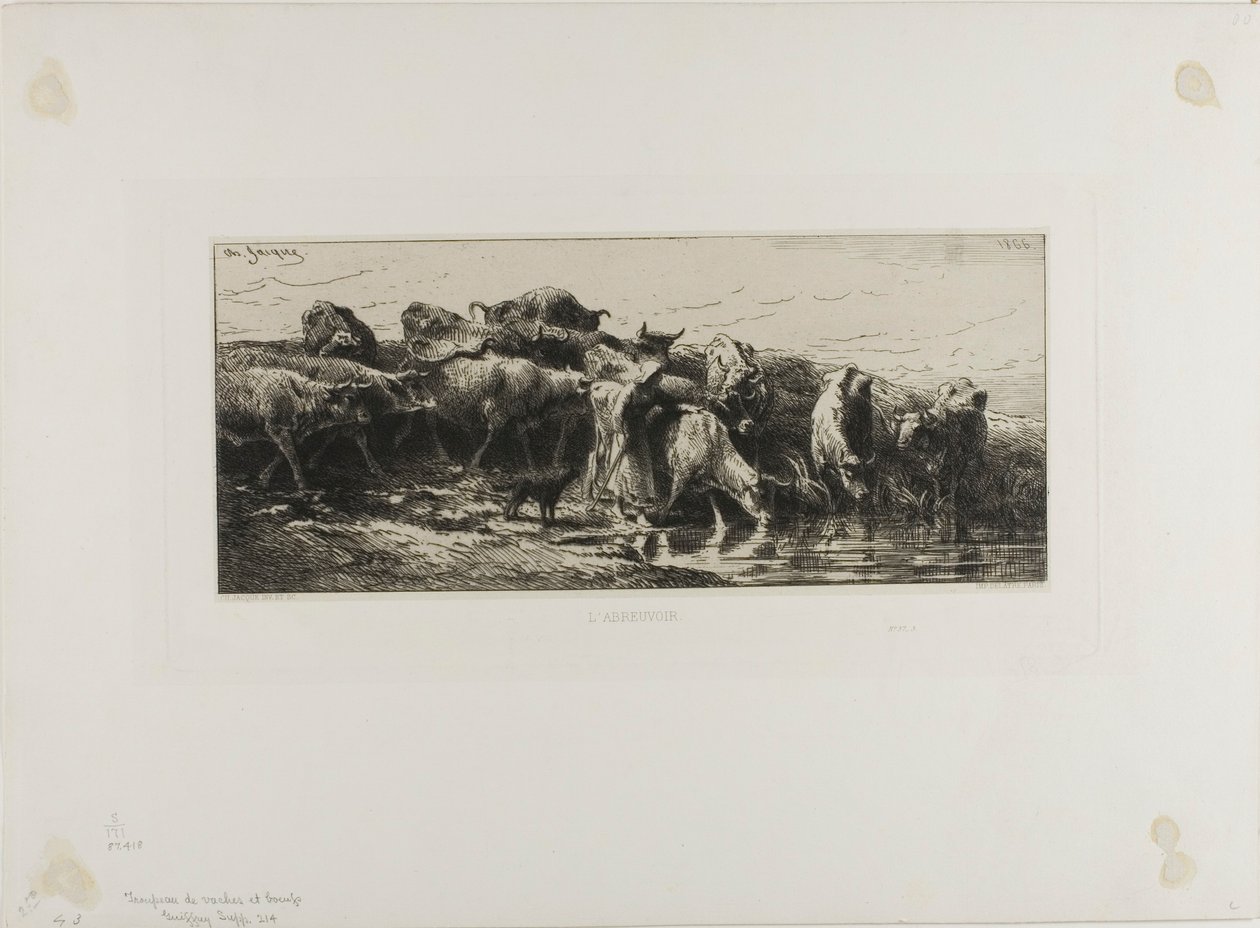 Tehenek isznak alkotó: Charles Emile Jacque