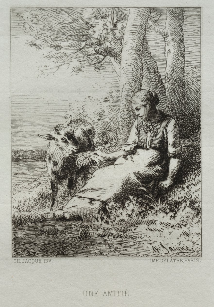 Barátság alkotó: Charles Emile Jacque