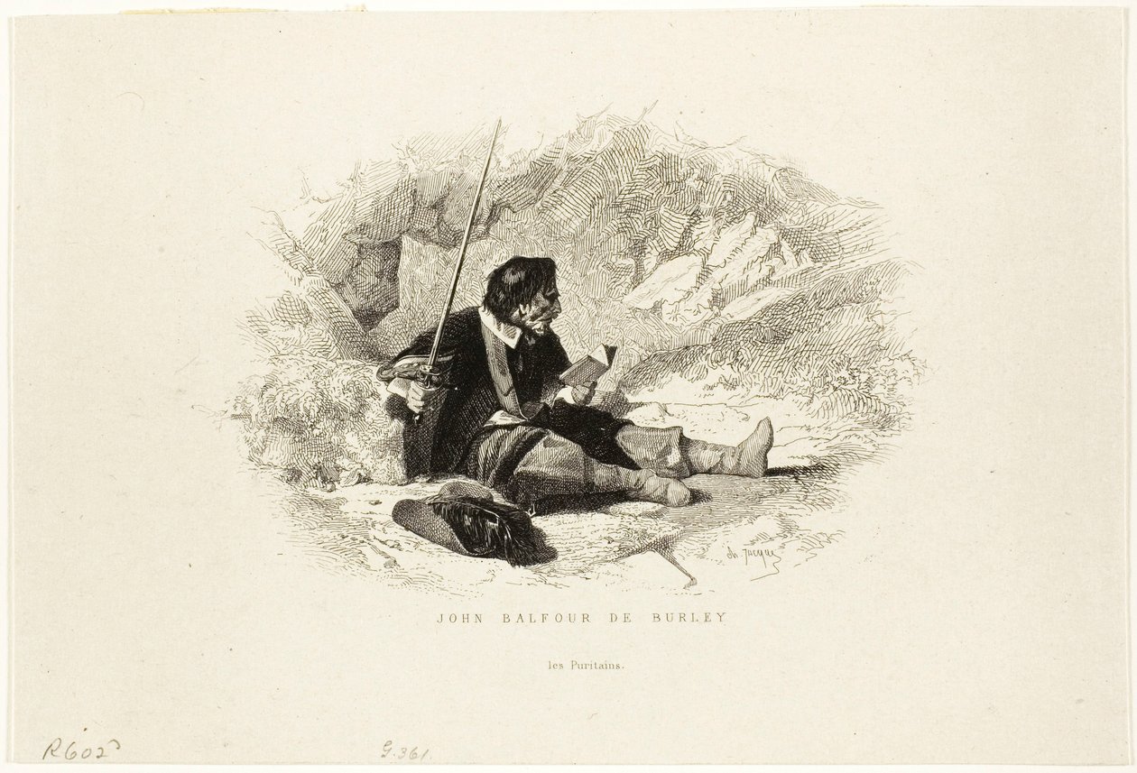 John Balfour of Burley - A puritánok alkotó: Charles Emile Jacque