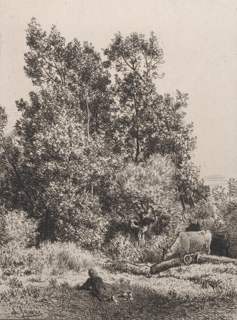 Táj, 1864. alkotó: Charles Emile Jacque