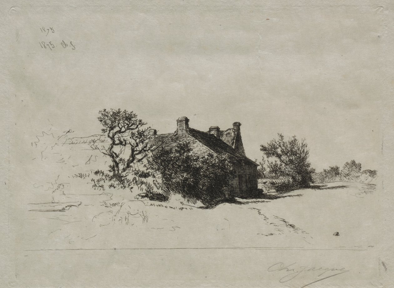 Kis Kercassier házak alkotó: Charles Emile Jacque