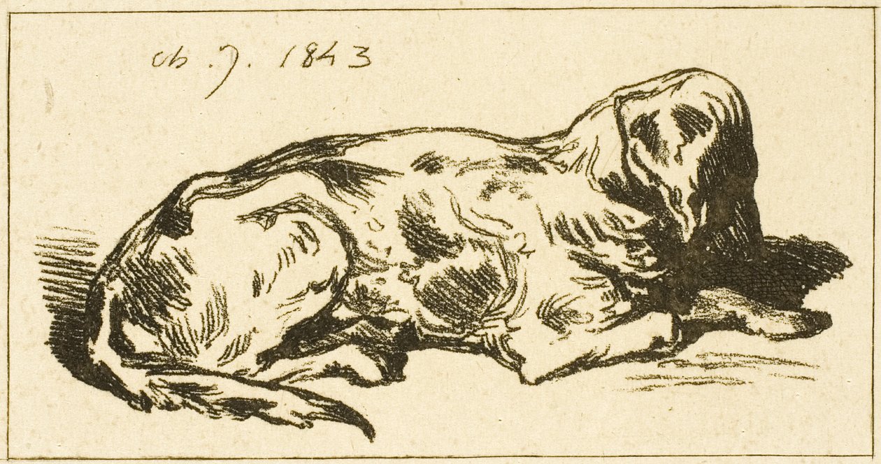 Hazug kutya alkotó: Charles Emile Jacque