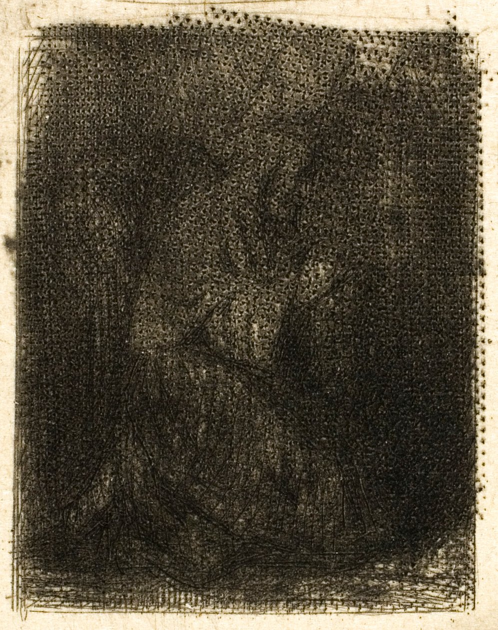 Szerzetes az imádságnál alkotó: Charles Emile Jacque