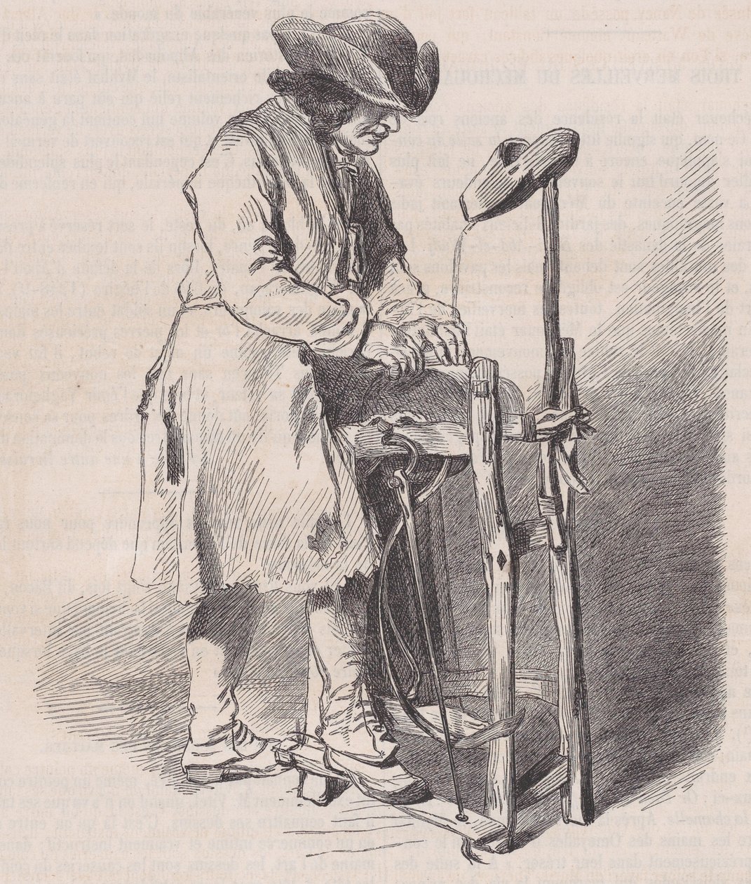 Louvre Múzeum, rajzgyűjtemény, Le Remouleur, Watteau, Magasin Pitto..., kb. 1852. alkotó: Charles Emile Jacque
