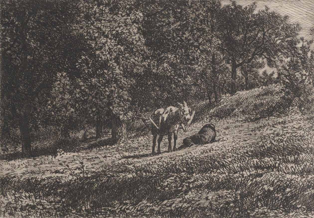 Gyümölcsöskert, 1865. alkotó: Charles Emile Jacque