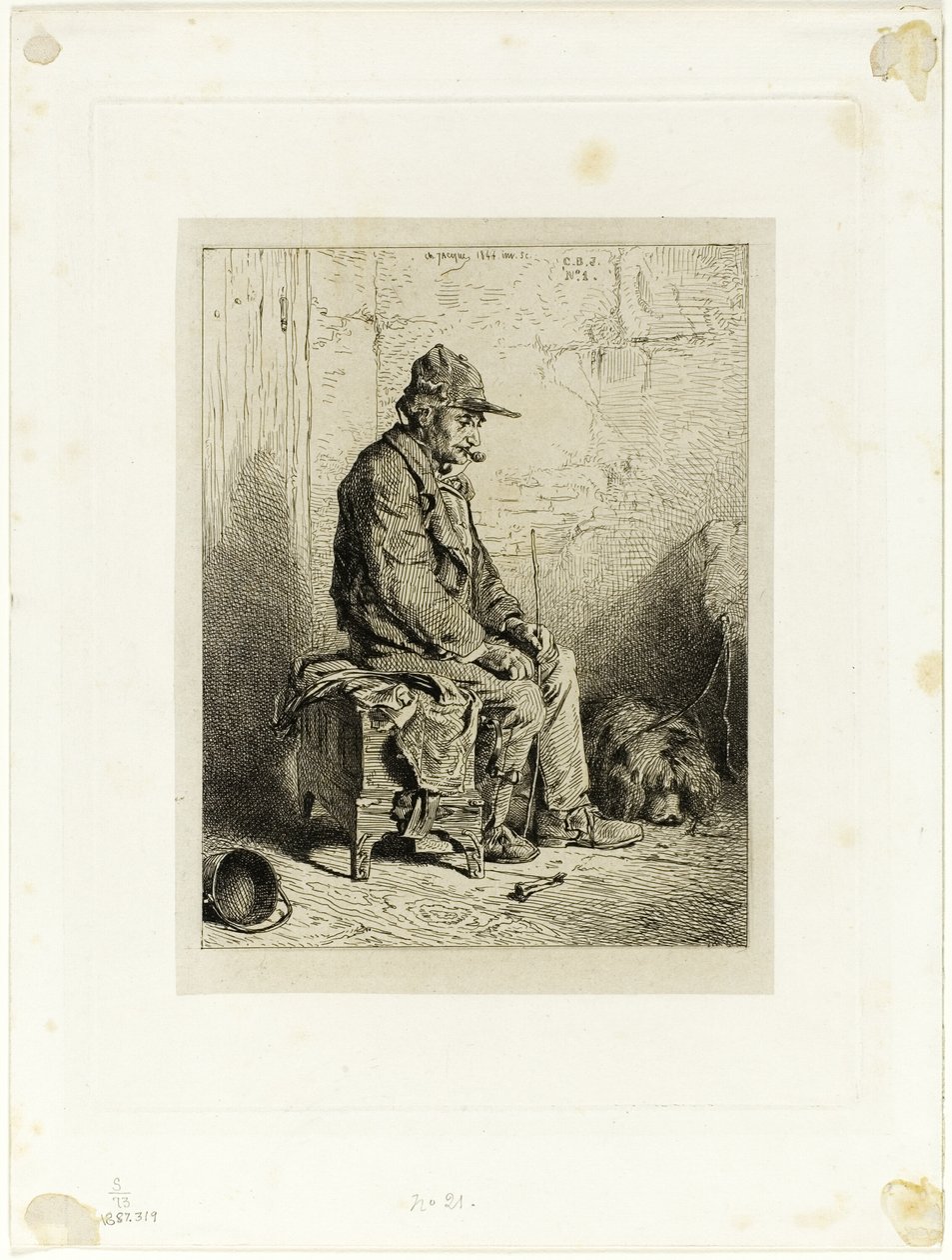 Szervcsiszoló alkotó: Charles Emile Jacque