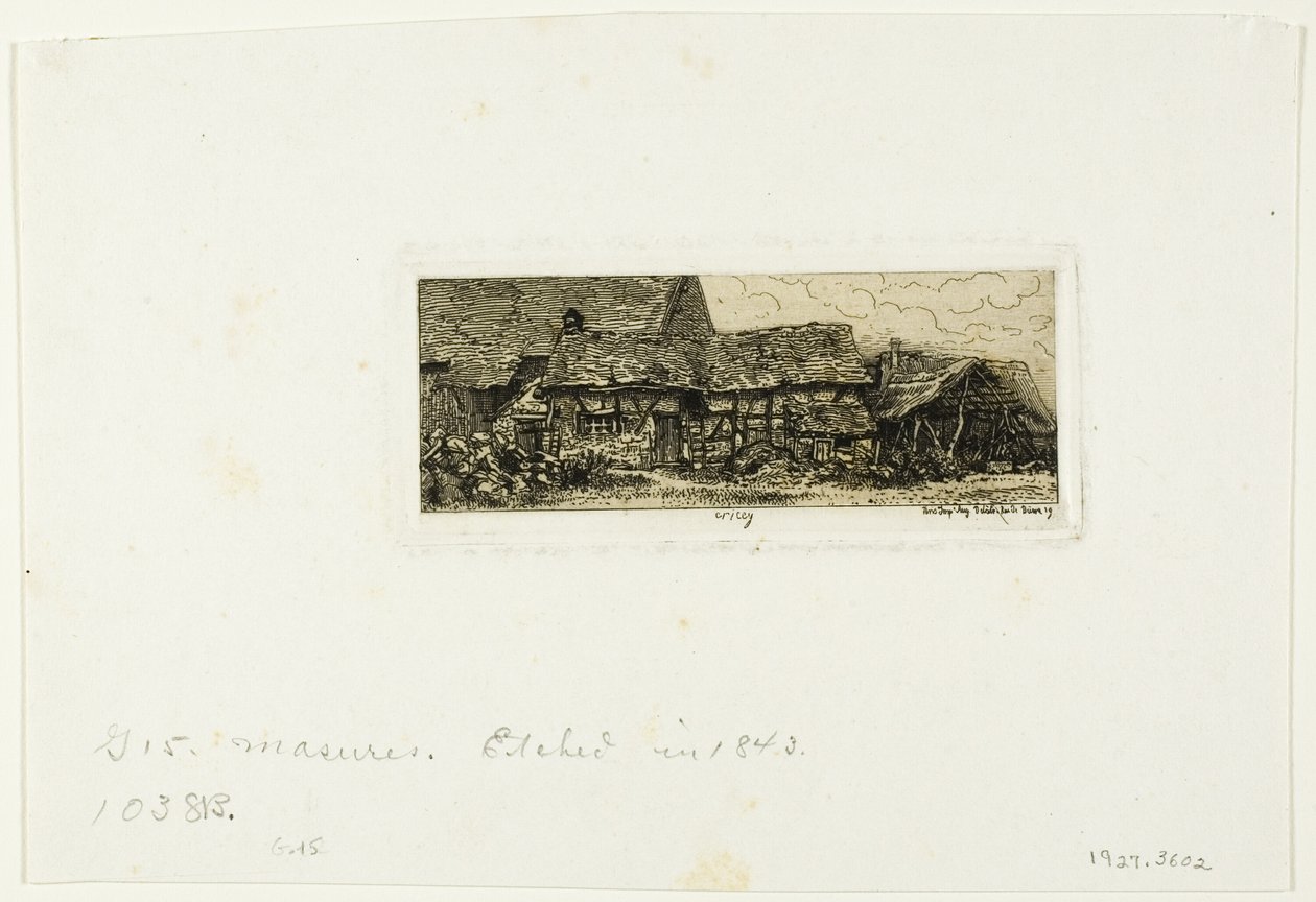 Parasztlakás Criceyben alkotó: Charles Emile Jacque