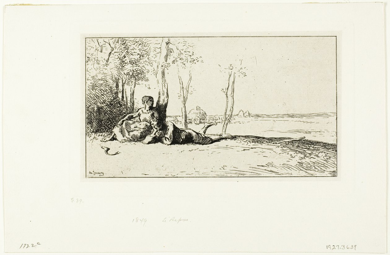 Reapers at Rest alkotó: Charles Emile Jacque
