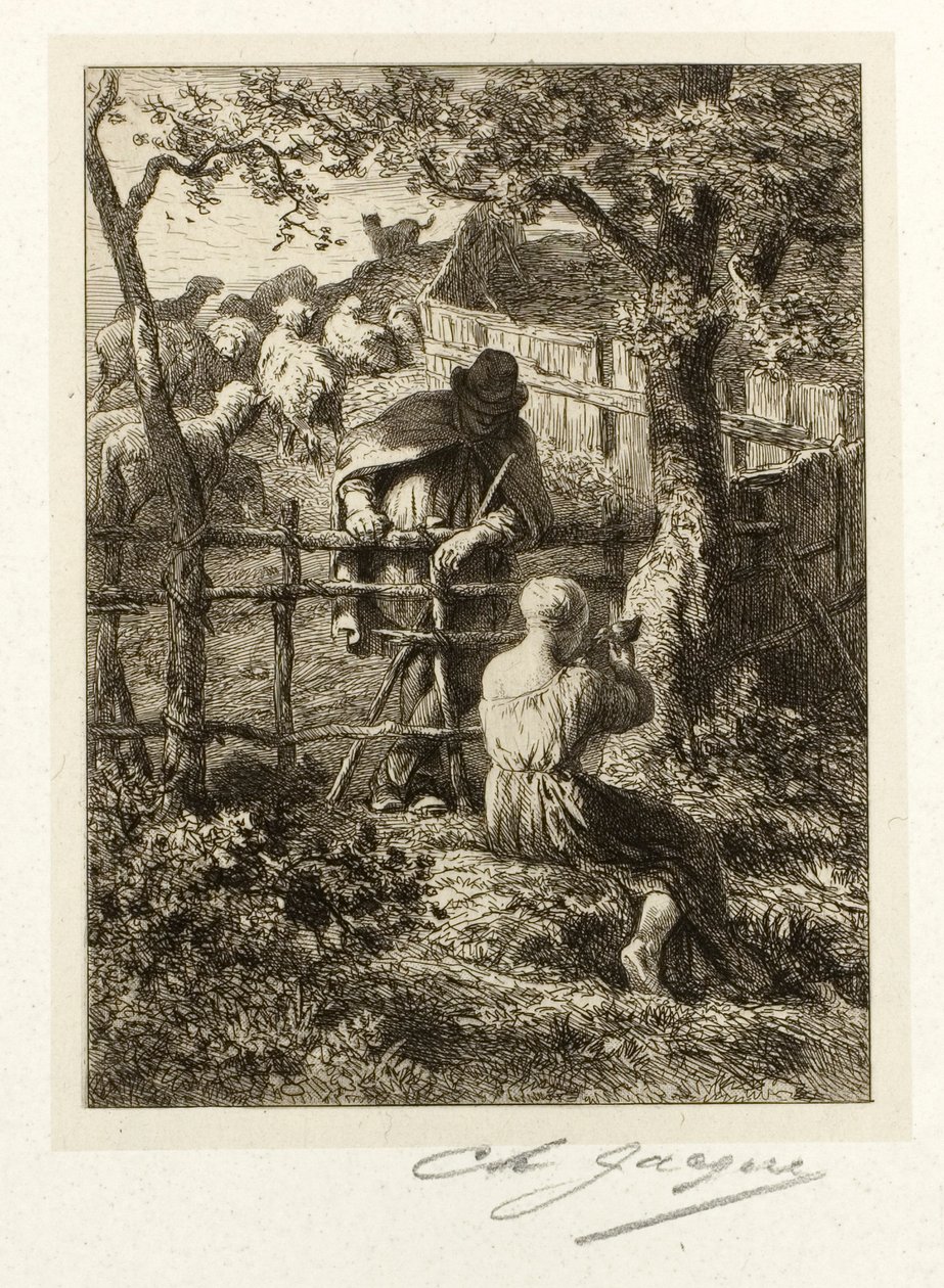 Nyár alkotó: Charles Emile Jacque