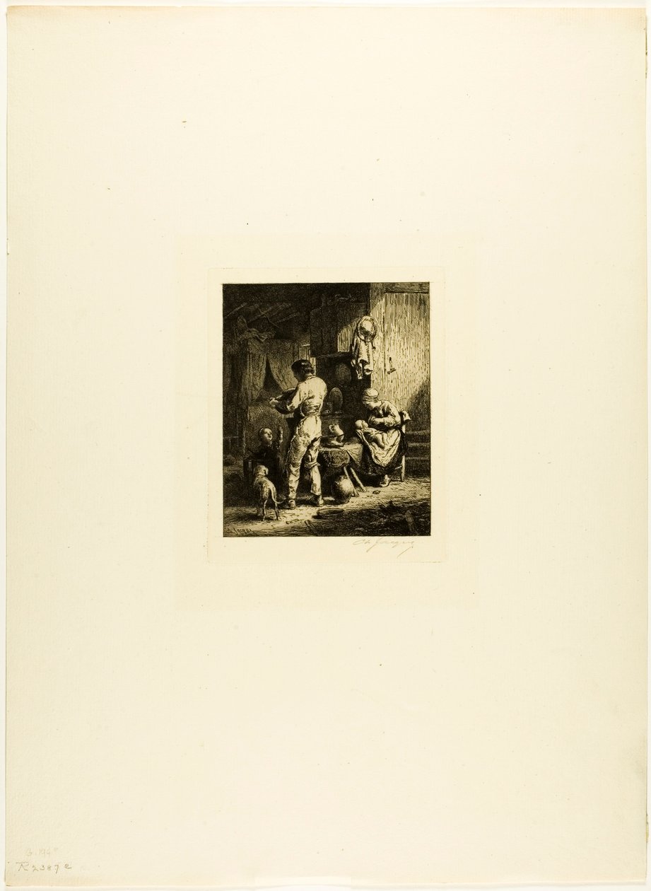 Vacsora alkotó: Charles Emile Jacque