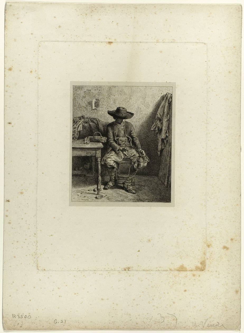 A törött edény alkotó: Charles Emile Jacque
