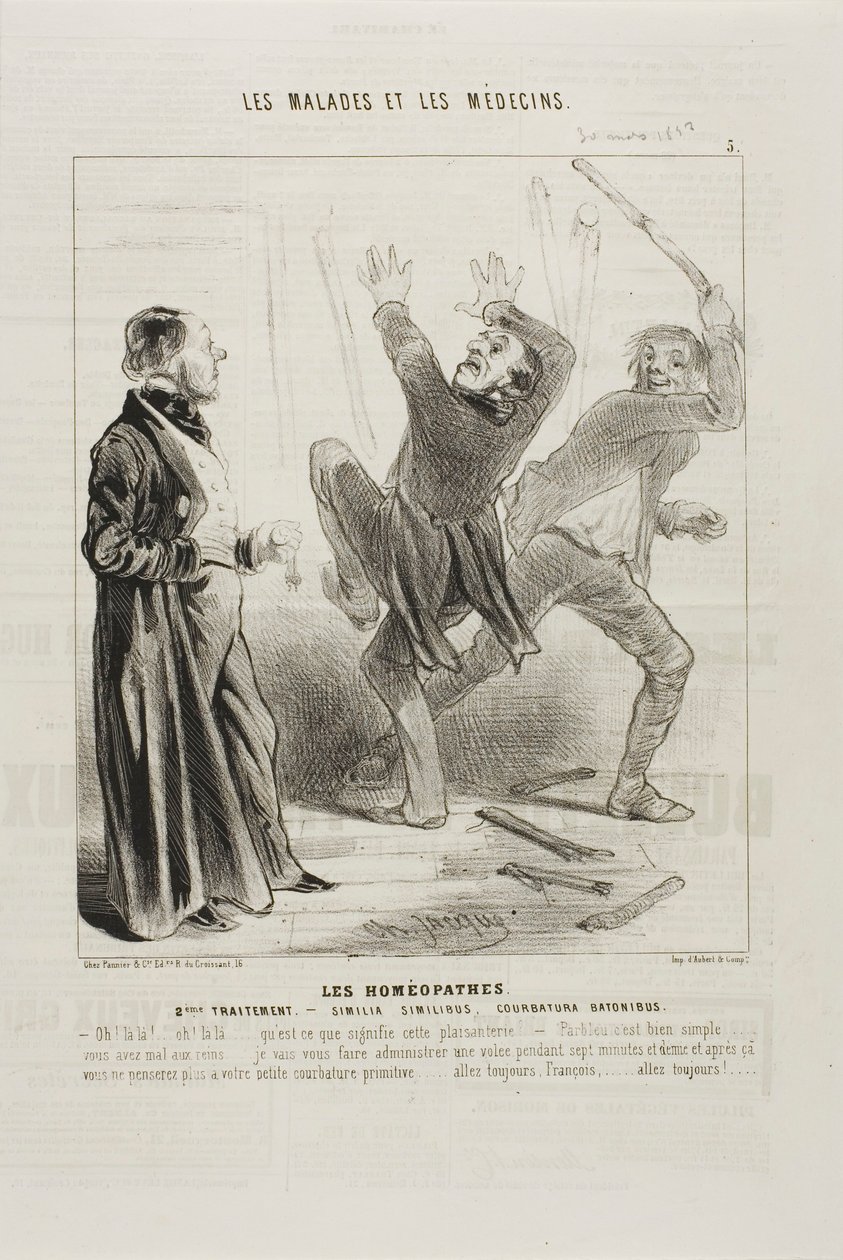 A homeopaták: (5. lemez) alkotó: Charles Emile Jacque