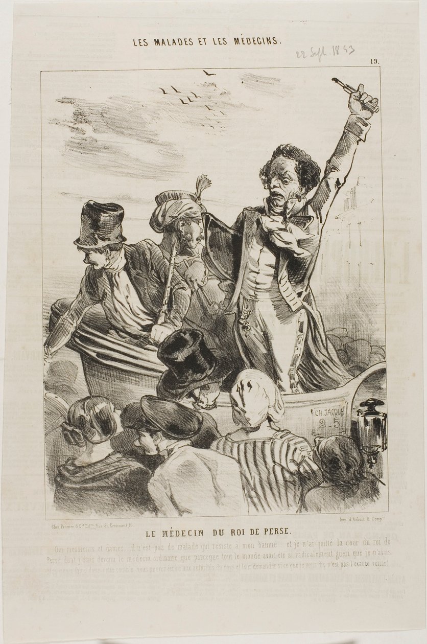 A perzsa király orvosa (19. tábla) alkotó: Charles Emile Jacque