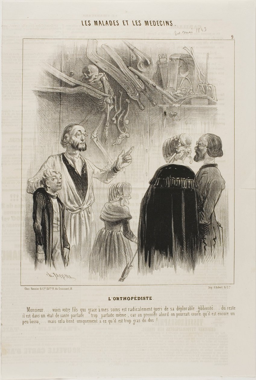 Az ortopéd (9. tábla) alkotó: Charles Emile Jacque
