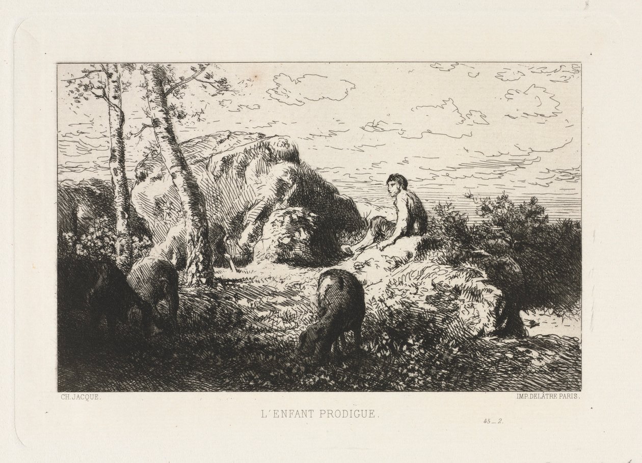 A tékozló gyermek. alkotó: Charles Emile Jacque