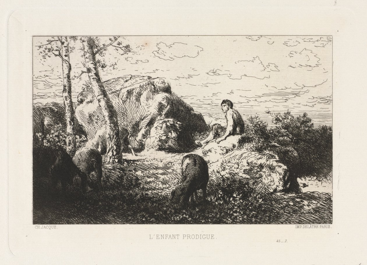 A tékozló fiú alkotó: Charles Emile Jacque