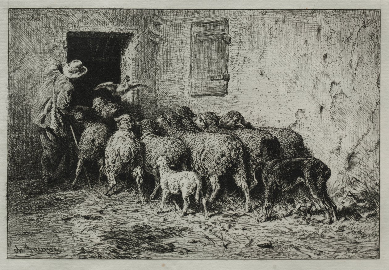 A visszatérés alkotó: Charles Emile Jacque