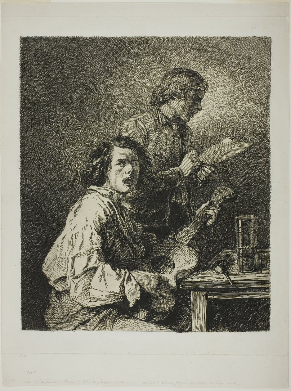 Az énekesek alkotó: Charles Emile Jacque