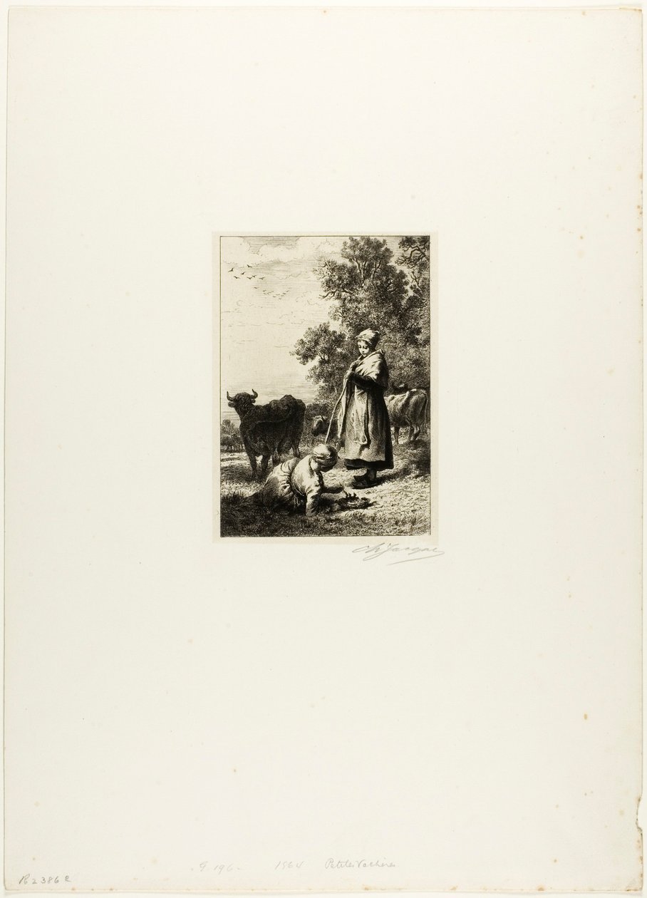 Fiatal tehénpásztorok alkotó: Charles Emile Jacque