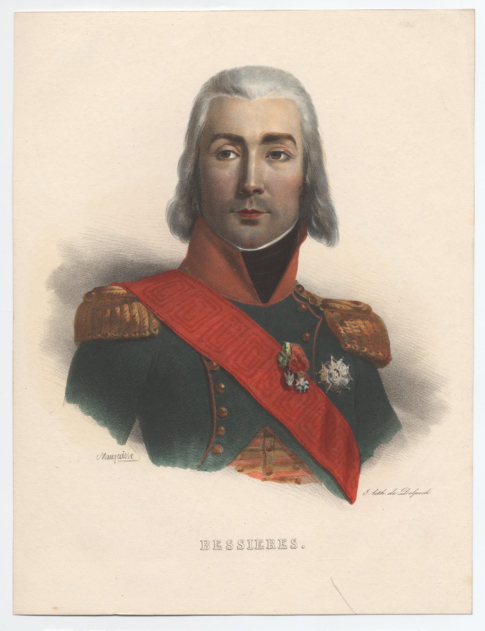 Jean-Baptiste Bessières portréja 1768-1813, Franciaország marsallja, 1835 alkotó: Charles Emile Mauraisse