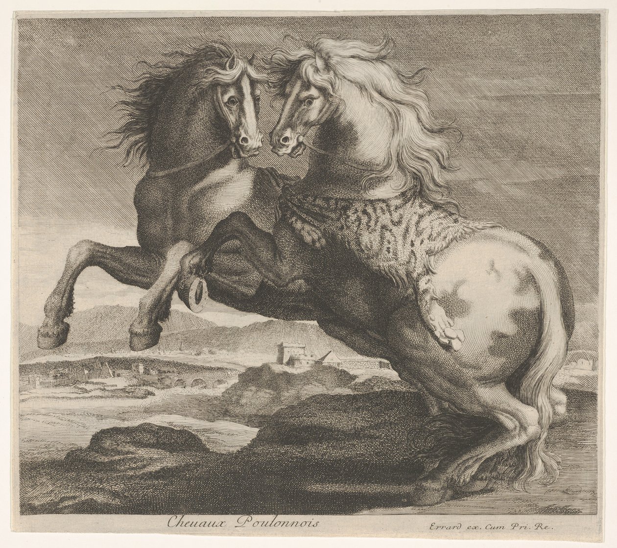 Chevaux Poulonnous. alkotó: Charles Errard le fils