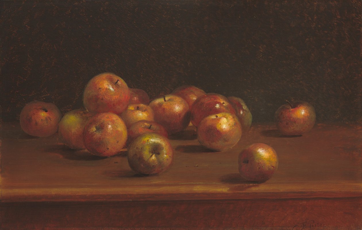Csendélet almával, 1886. alkotó: Charles Ethan Porter