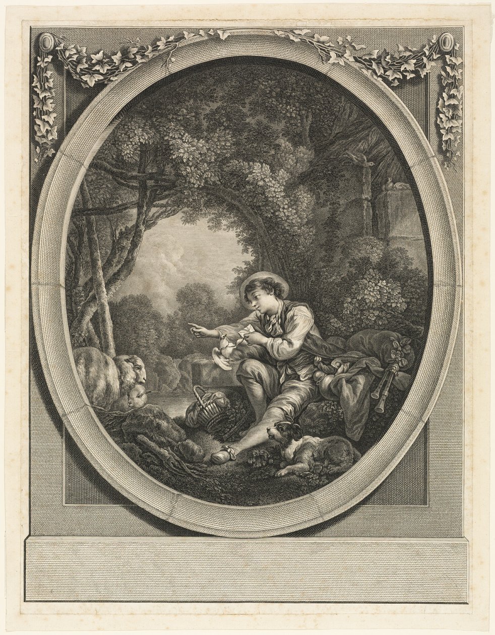 A futár megérkezik alkotó: Charles Etienne Gaucher