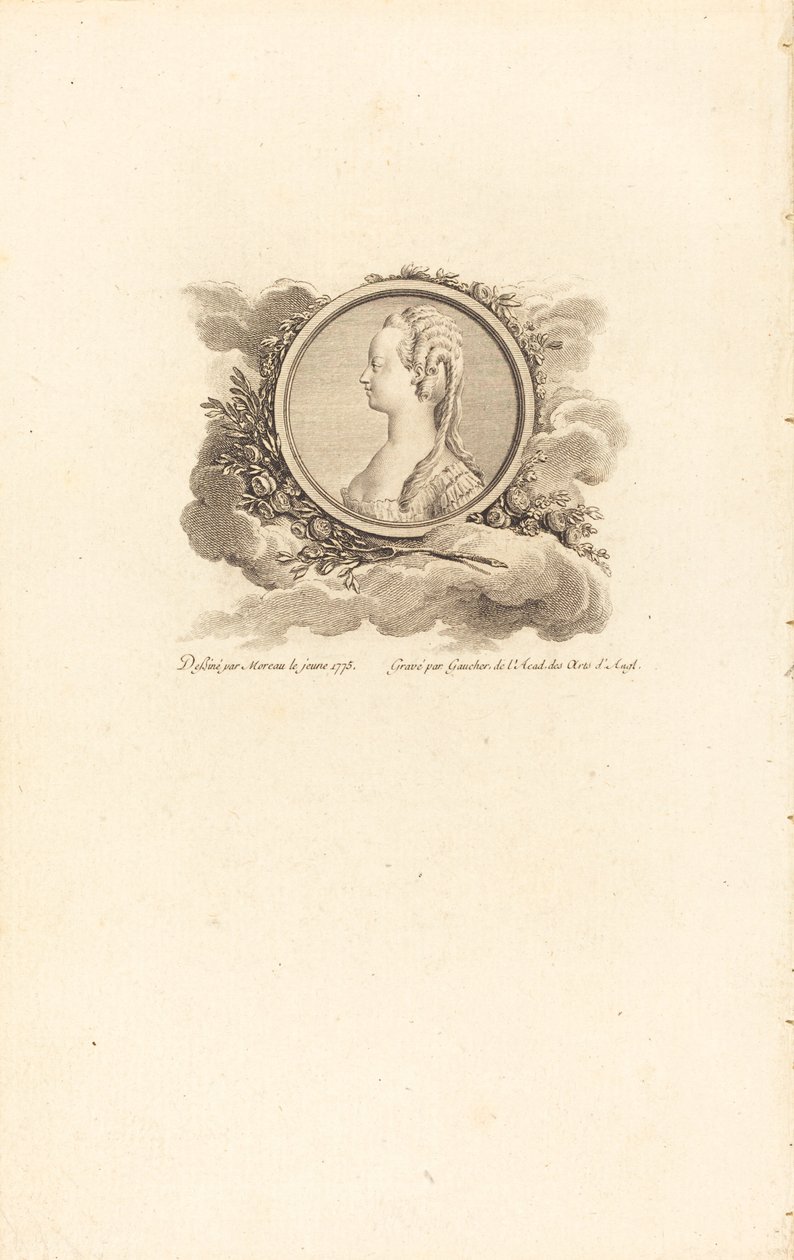 Marie Antoinette alkotó: Charles Etienne Gaucher after Jean Michel Moreau