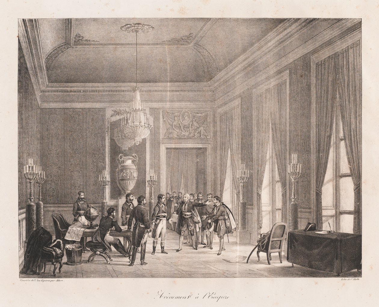 A Birodalom kezdete, 19. század eleje (litho) alkotó: Charles Etienne Pierre Motte