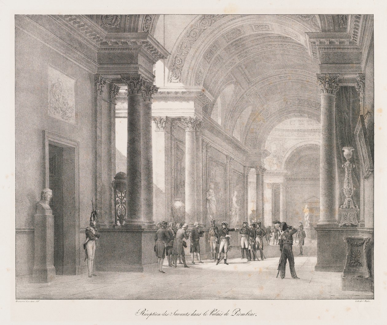 Belépés Berlinbe, 19. század eleje (litho) alkotó: Charles Etienne Pierre Motte